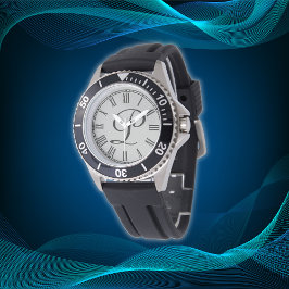 Reloj De Pulsera Números romanos mínimos simples de monograma inici