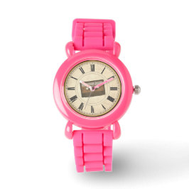 RELOJ DE PULSERA NÚMEROS ROMANOS RÚSTICOS CINTA DE CASSETTE ÚNICA