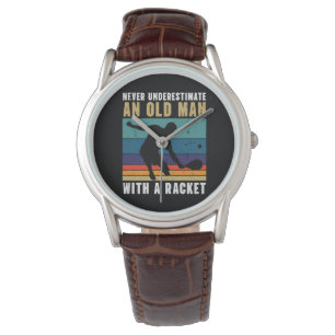 Reloj De Pulsera Nunca subestimes a un anciano con pickleball