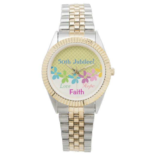 Reloj De Pulsera Nuns Golden 50° Jubileo (Anverso)