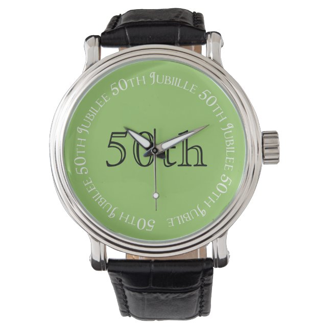 Reloj De Pulsera Nuns Jubileo de Oro 50 Aniversario Watch Green (Anverso)