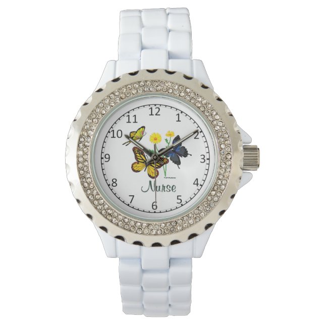 Reloj De Pulsera Nurse Butterflies Watch (Anverso)