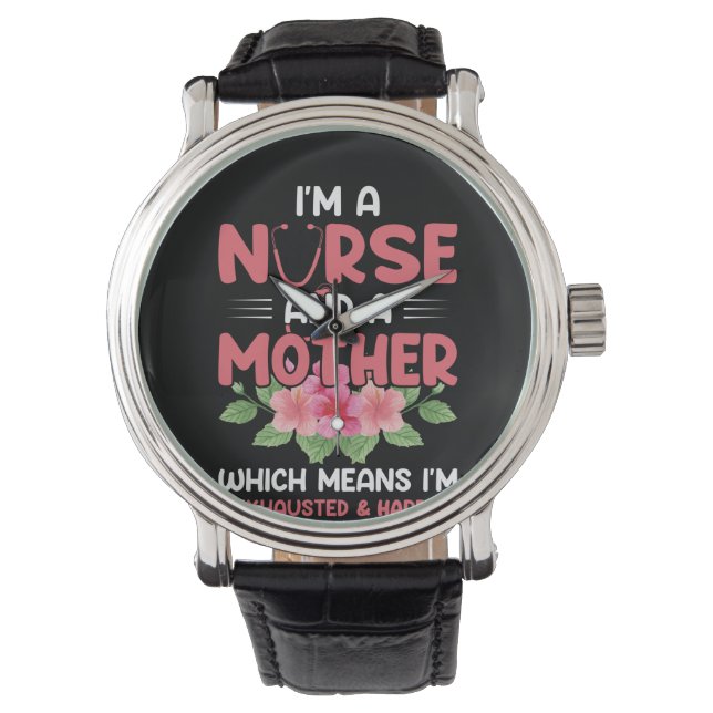 Reloj De Pulsera Nurse Gift I'm Nurse And A Mother (Anverso)