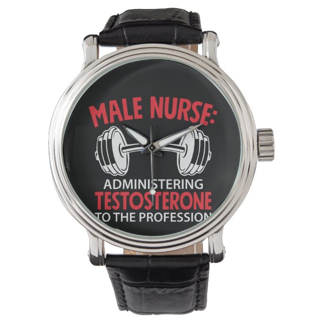 Reloj De Pulsera Nurse Gift Male Nurse Administrering (Anverso)