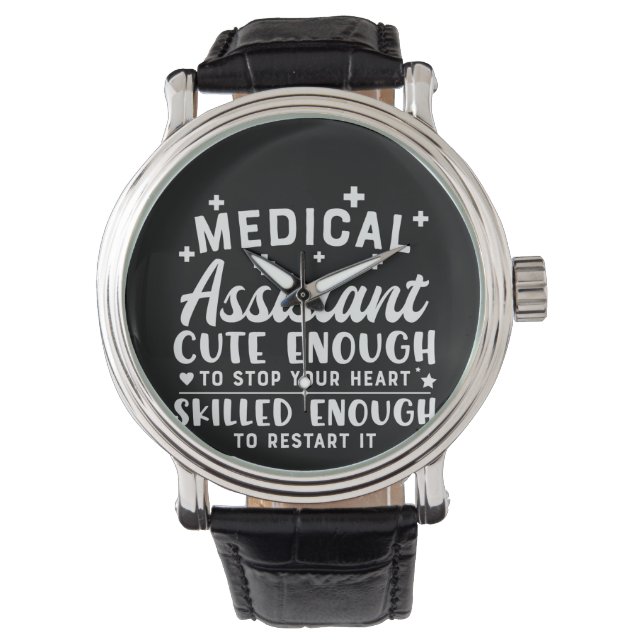 Reloj De Pulsera Nurse Gift Medical Assistant Cute Enough (Anverso)