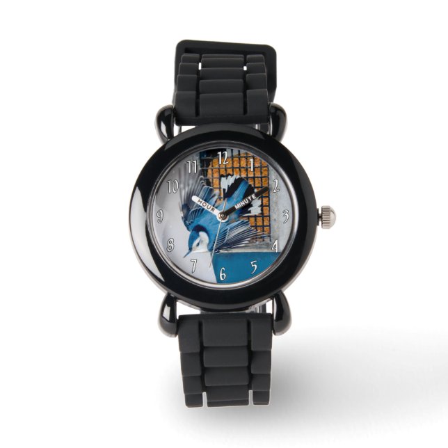 Reloj De Pulsera Nuthatch blanco en nieve (Anverso)