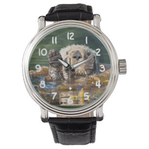 Reloj De Pulsera Nutria de mar que agita