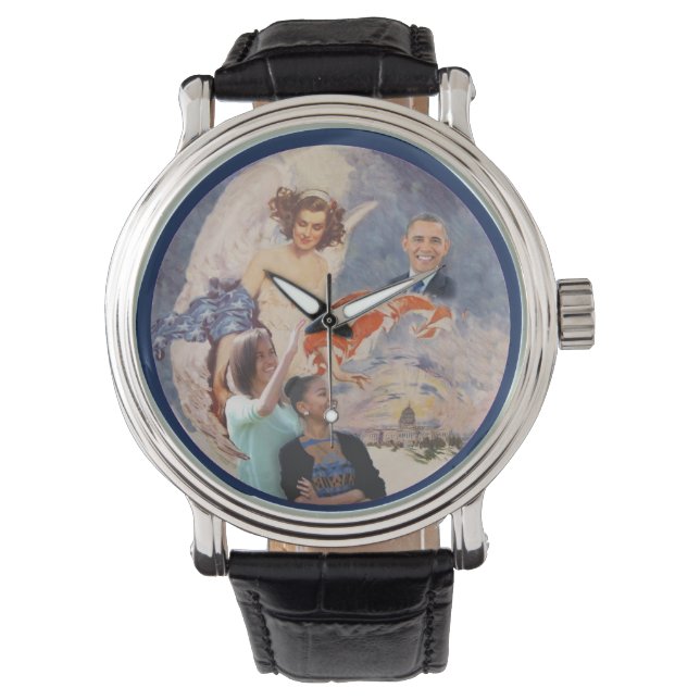 Reloj De Pulsera Obama e hijas (Anverso)