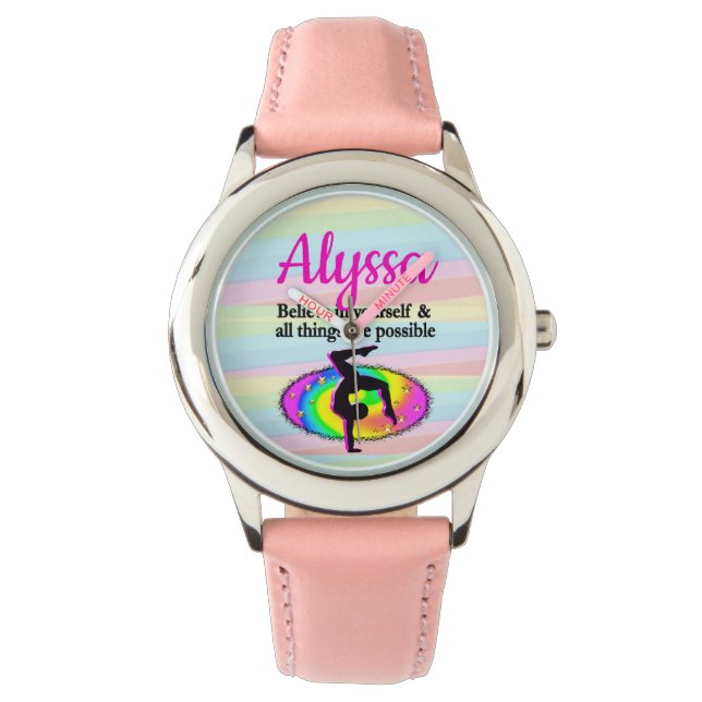 RELOJ DE PULSERA OBJETIVOS Y SUEÑOS DE GIMNASIA (Anverso)