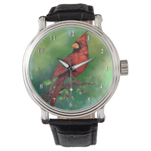Reloj De Pulsera Observación de Cardenal Rojo del Norte