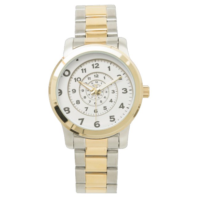 Reloj De Pulsera observación de números en espiral (Anverso)