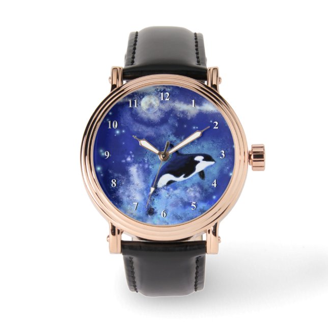 Reloj De Pulsera Observación de orca saltando (Anverso)
