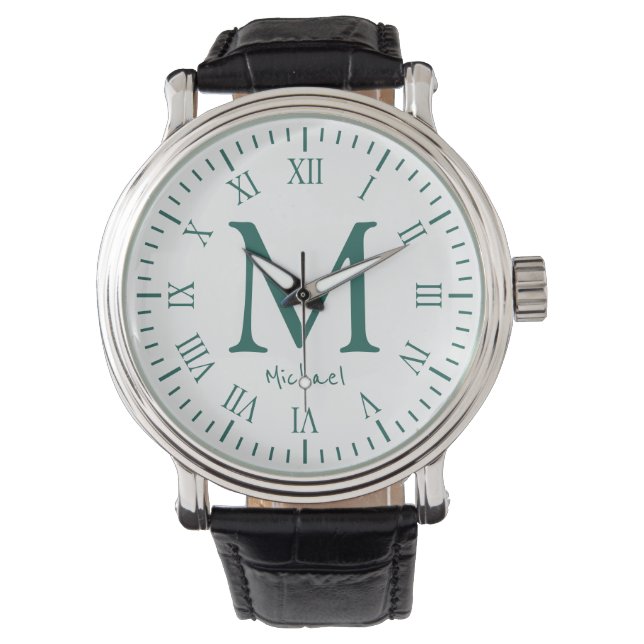 Reloj De Pulsera Observaciones de números romanos monográficos eleg (Anverso)