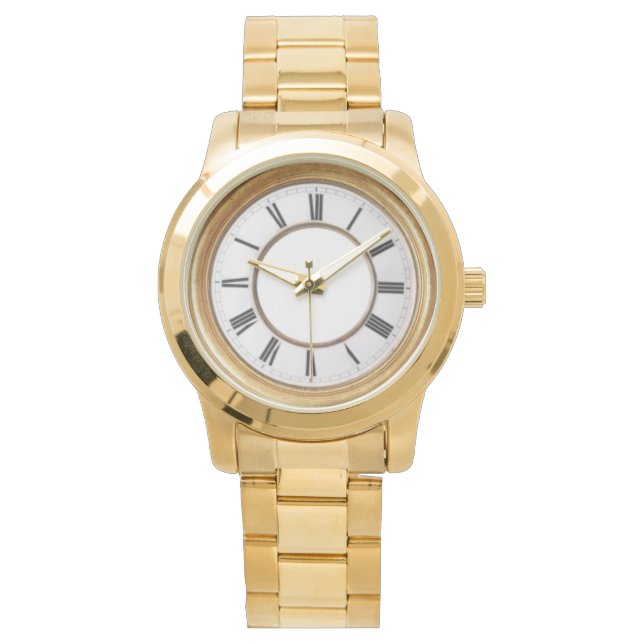 Reloj De Pulsera Observaciones nupciales de oro unisex (Anverso)