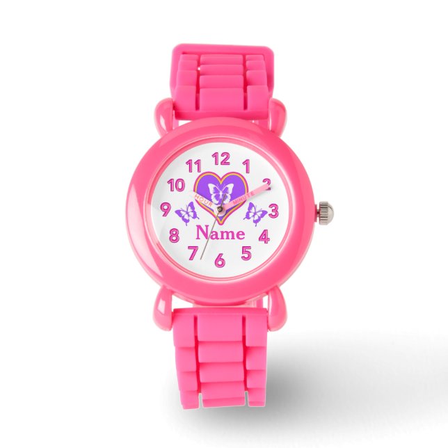 Reloj De Pulsera Observaciones personalizadas de las mariposas de l (Anverso)