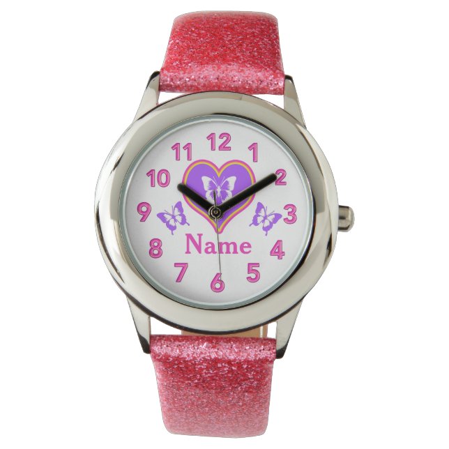 Reloj De Pulsera Observaciones personalizadas de las mariposas de l (Anverso)