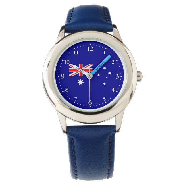 Reloj De Pulsera Observador de bandera australiana patriótico (Anverso)