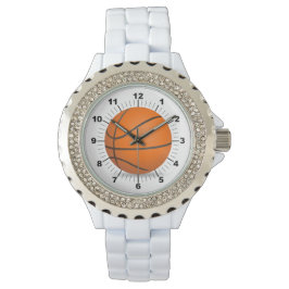 Reloj De Pulsera Observador de esmalte blanco Diamante de imitación