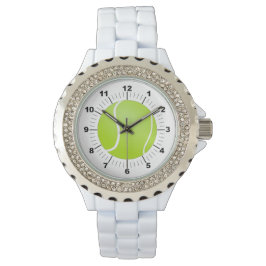 Reloj De Pulsera Observador de esmalte blanco Diamante de imitación