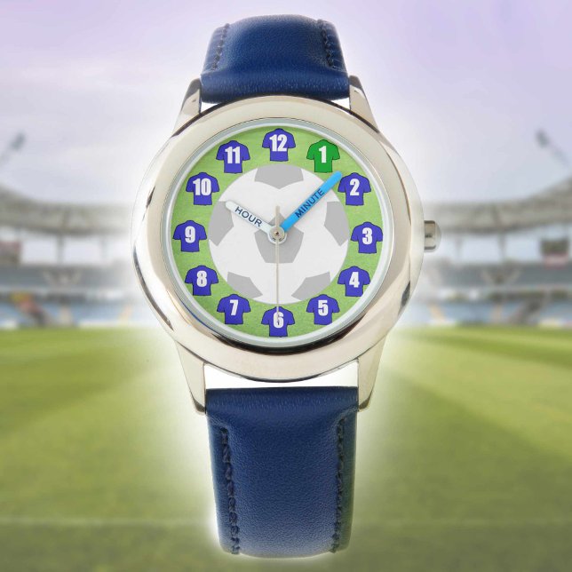 Reloj De Pulsera Observador de fútbol infantil con Camisetas azules (Subido por el creador)