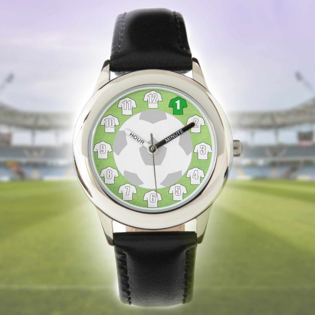 Reloj De Pulsera Observador de fútbol infantil con Camisetas blanco (Subido por el creador)