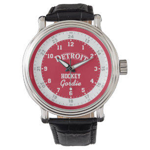 Reloj De Pulsera Observador de hockey de Detroit 24 horas