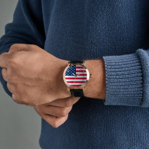 Reloj De Pulsera Observador de la bandera de Estados Unidos - Patri