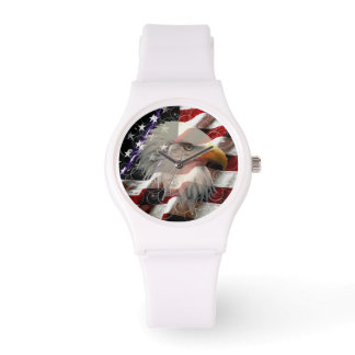Reloj De Pulsera Observador de la bandera del águila estadounidense