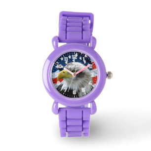 Reloj De Pulsera Observador de la bandera estadounidense del águila