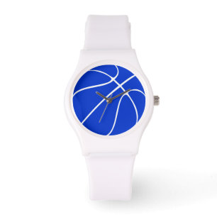 Reloj De Pulsera Observador de la muñeca femenina de baloncesto azu
