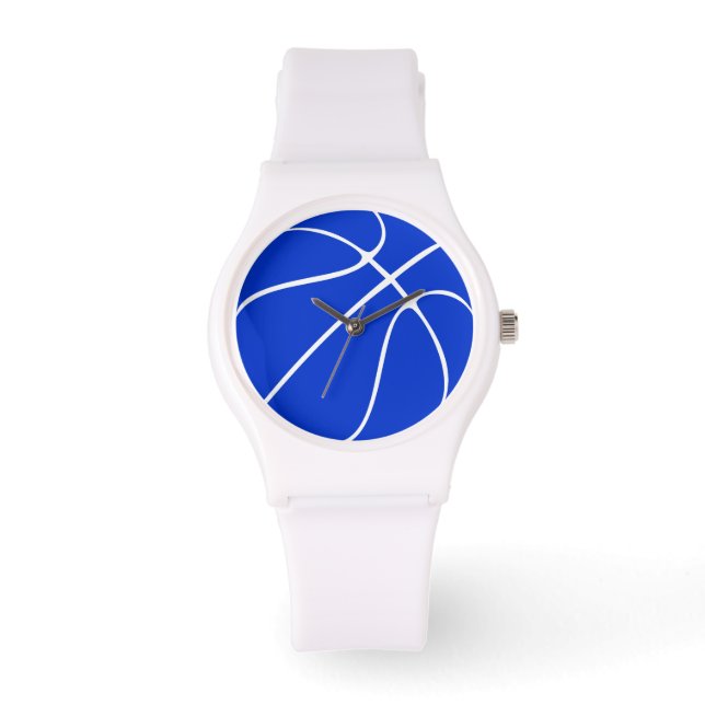 Reloj De Pulsera Observador de la muñeca femenina de baloncesto azu (Anverso)