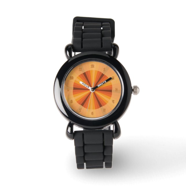 Reloj De Pulsera Observador de Naranja de ilusión óptica (Anverso)