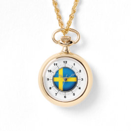 Reloj De Pulsera Observador de oro de bandera femenina de Suecia