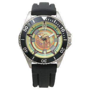 Reloj De Pulsera Observador de patrón de prueba de cabeza india