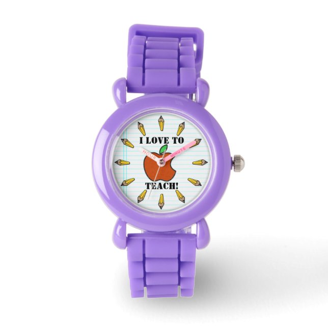 Reloj De Pulsera Observador de profesores (personalizado) (Anverso)