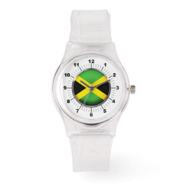 Reloj De Pulsera Observador deportivo de bandera de Jamaica de muje