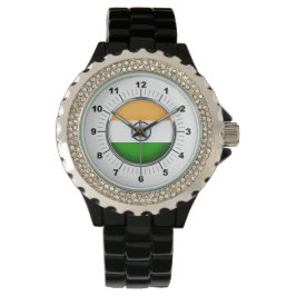 Reloj De Pulsera Observador negro de la bandera de las mujeres de l