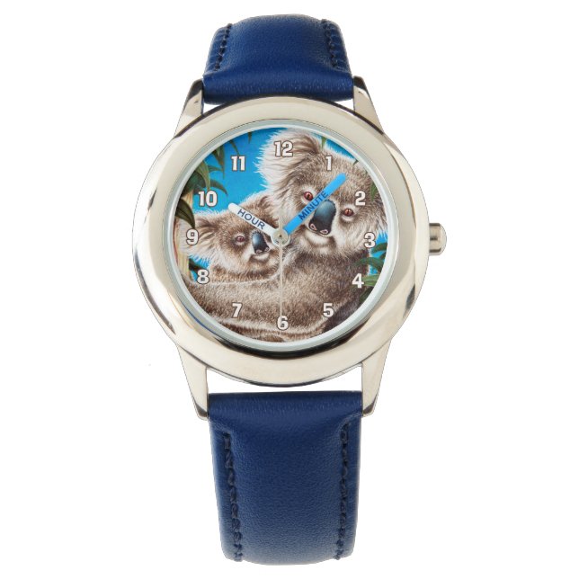 Reloj De Pulsera Observar a los niños de Koala (Anverso)