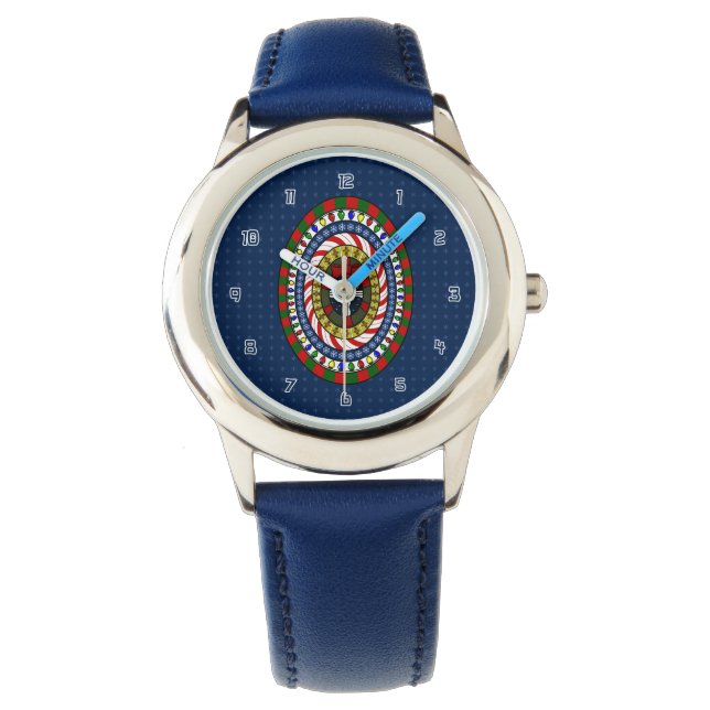 Reloj De Pulsera Observar a Navidades lúdicos (Anverso)