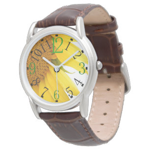 Reloj De Pulsera Observar con girasol