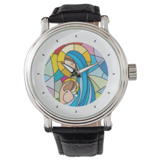Reloj De Pulsera Observar con una madre y un ilustracion.