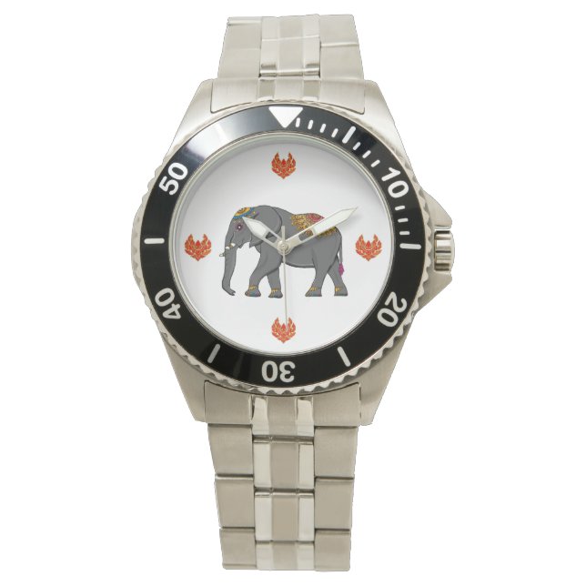 Reloj De Pulsera Observar el estilo de elefante tailandés. (Anverso)