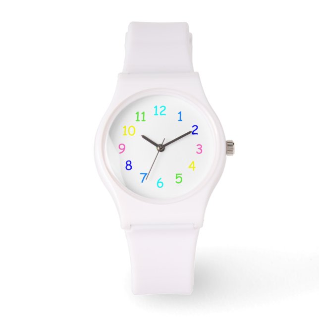Reloj De Pulsera Observar números de arco iris (Anverso)