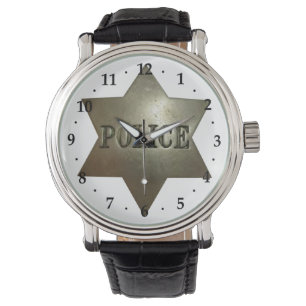 Reloj De Pulsera Observatorio de arte de insignias de la policía