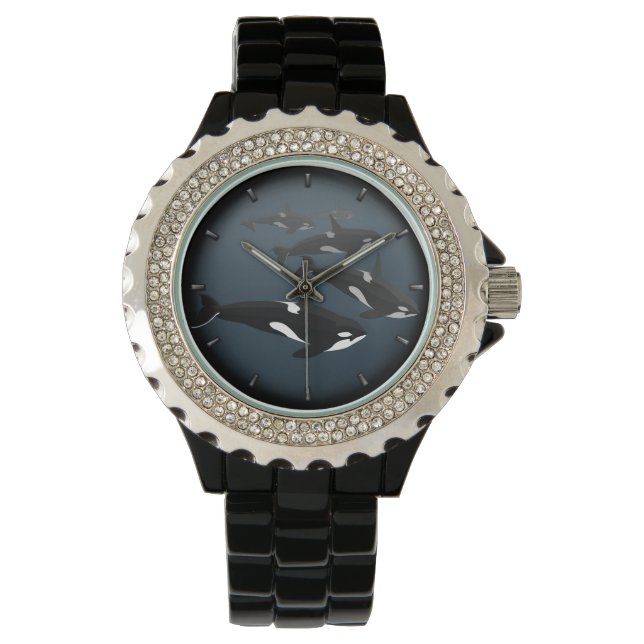 Reloj De Pulsera Observatorio de ballenas de Orca Whale Watch (Anverso)