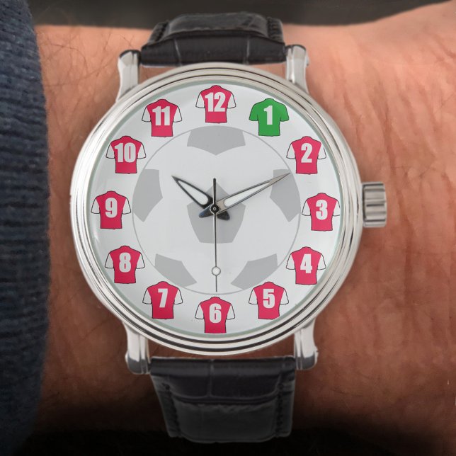 Reloj De Pulsera Observatorio de fans del fútbol - con Camisetas ro (Subido por el creador)