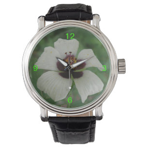 Reloj De Pulsera Observatorio de flores de pasión blancas y púrpura