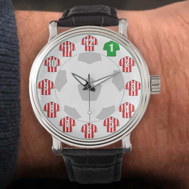 Reloj De Pulsera Observatorio de fútbol - con Camisetas de la franj (Subido por el creador)