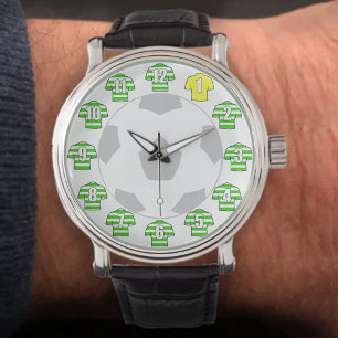 Reloj De Pulsera Observatorio de Fútbol - con Camisetas Green Hoopi