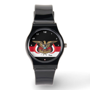 Reloj De Pulsera Observatorio de la bandera yemení, Emblem, deporte